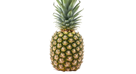 Isolate Pineapple on Transparent Background with Alpha Channel