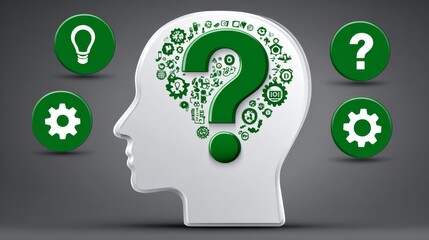 Exploring abstract thinking in marketing a gigapixel-standard infographic of brain questions and answers