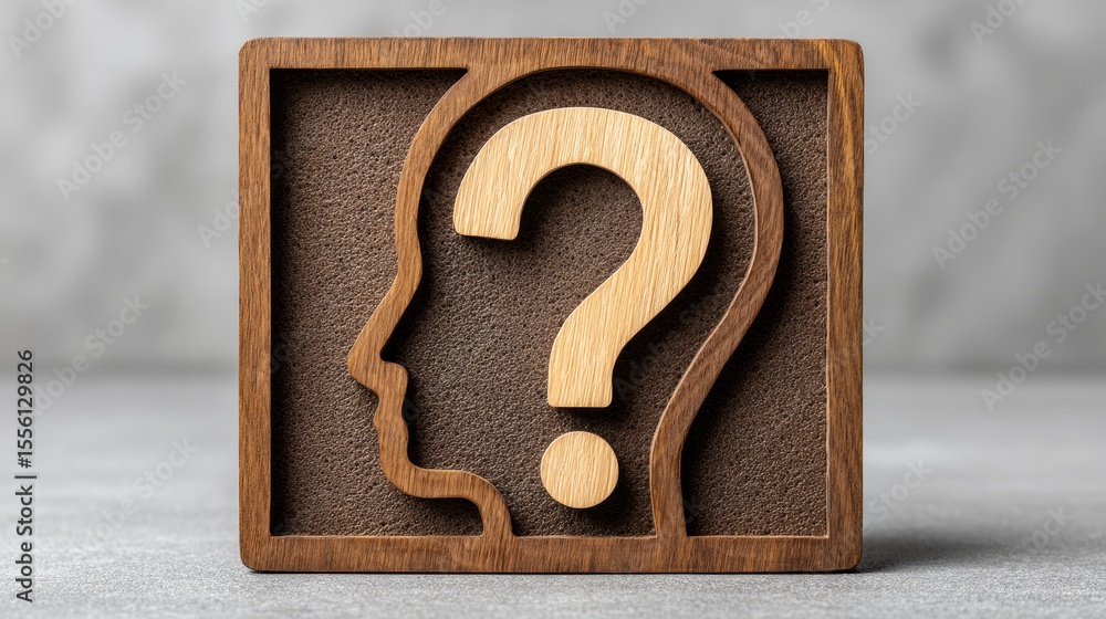 Poster exploring the layers of thought abstract representation of brain symbols conceptual marketing insigh