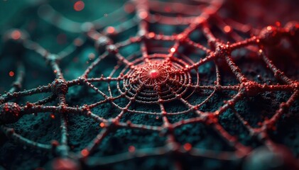A close-up shot of a meticulously crafted, intricate web of lies, woven from threads of deceit and half-truths, representing the deceptive nature of novel lies , clandestine, tangled