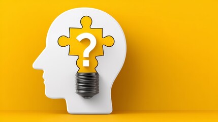 Exploring the brain abstract thinking questioning answers in marketing concepts human head symbolism layered insights