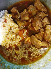 Delicious food from Indonesia called Tongseng Kambing