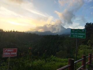 Beautiful view of the volcano