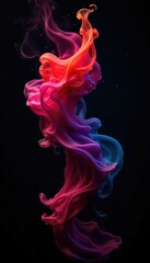 Slow motion footage of abstract shapes and textures against a deep black background Perfect for cinematic projects needing a dark, moody aesthetic , background, cinematic background