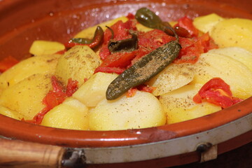 Traditional Moroccan Food Known as Tajine or Tagine