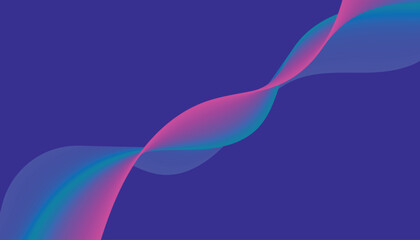 Abstract Intertwining Wave Flow with Gradient Ribbons