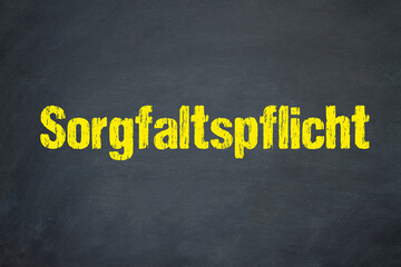 Obraz premium Sorgfaltspflicht 