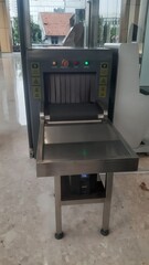 X-ray baggage scanners are commonly used at security checkpoints at airports.