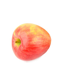 Red apple isolated on white background.