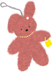 teddy bear with heart모루 임형 키링