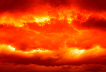 Fototapeta premium Fiery Burst Clouds Background