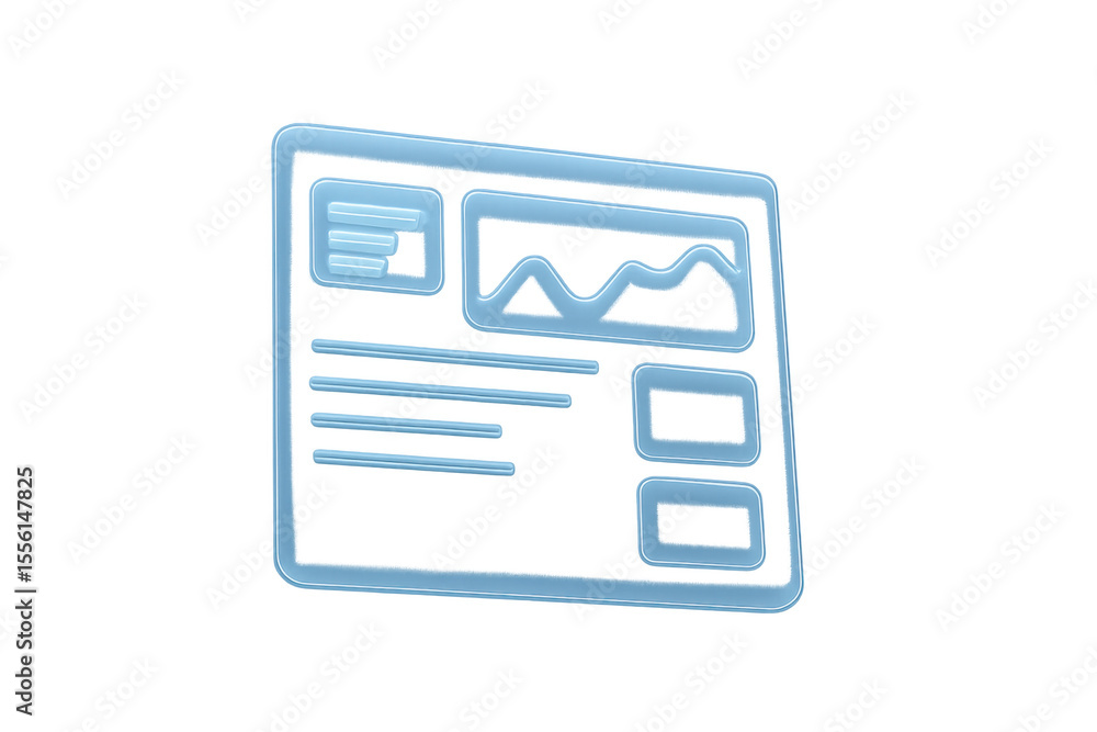 Aufkleber glassy dashboard displaying various charts, graphs, and data points, providing a transparent view of