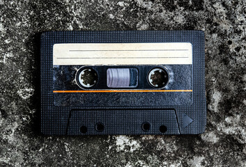Audio Tape Cassette closeup