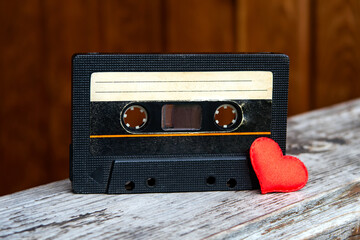Audio Tape Cassette closeup