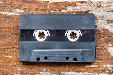 Audio Tape Cassette closeup