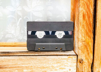 Audio Tape Cassette closeup