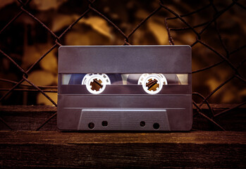 Audio Tape Cassette closeup