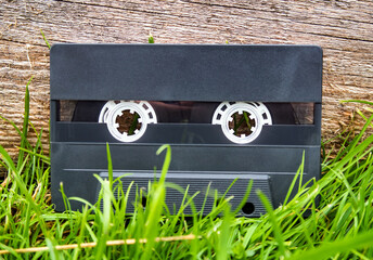 Audio Tape Cassette closeup
