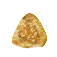 Roasted japanese food named onigiri 