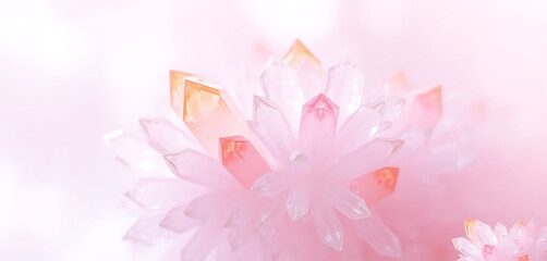 Fototapeta premium Dreamy Pastel Crystalline Structures