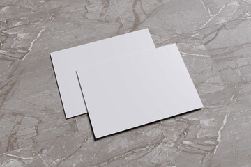blank note paper on tile background for mockup template