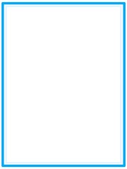 abstract illustration of blue border on plain white background 