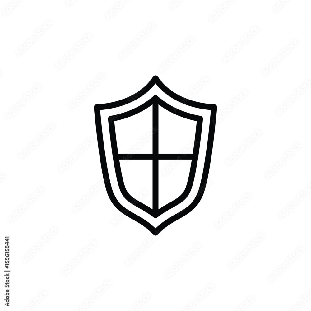 Poster antivirus outline icon vector design good for web or mobile app
