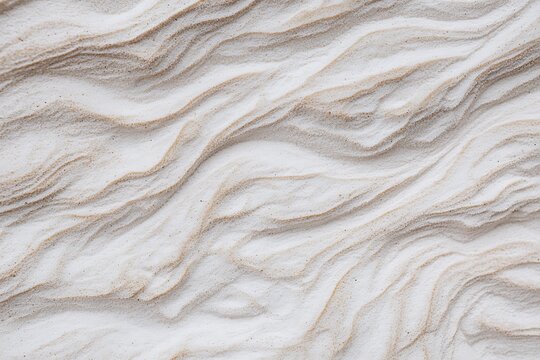 Flowing white and tan sand dunes