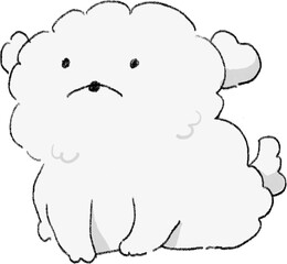 귀여운 아기 강아지 일러스트