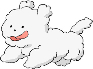 귀여운 아기 강아지 일러스트