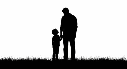 silhouette of a family