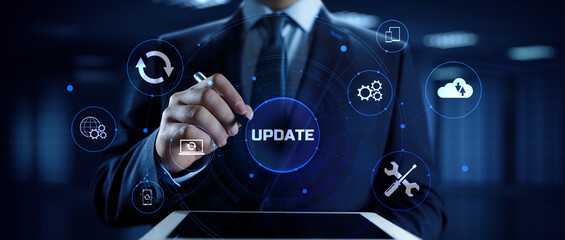 Update Software Upgrade Application new version on virtual screen.