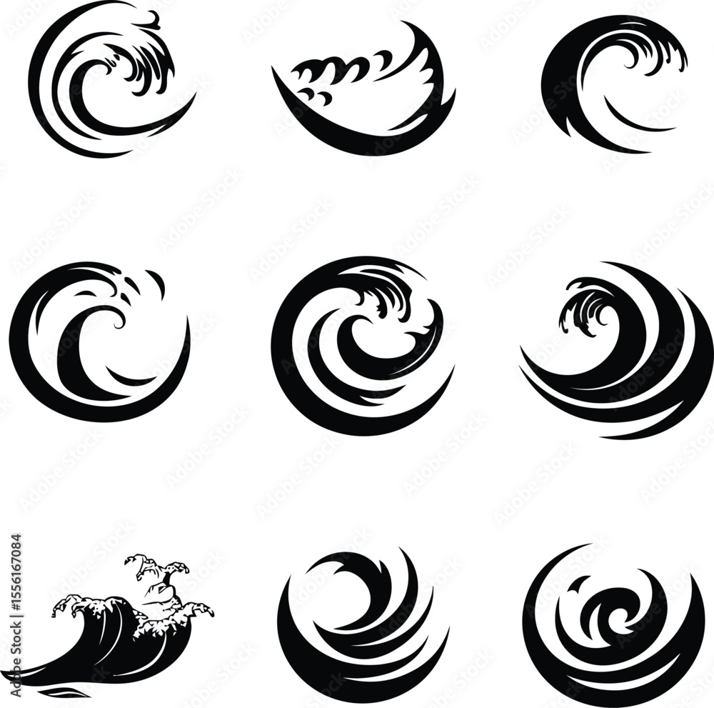 Poster vector set of abstract elements