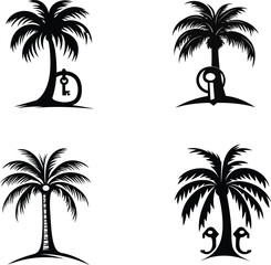 Fototapeta premium set of palms
