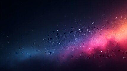 Colorful Abstract Galaxy with Glowing Stars