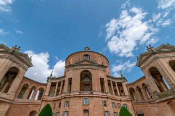 A detail of the Sanctuary of the Madonna di San Luca, Bologna, Italy