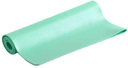 민트색 요가매트a mint yoga mat