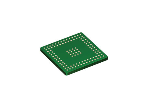 ball grid array icon 3d illustration render