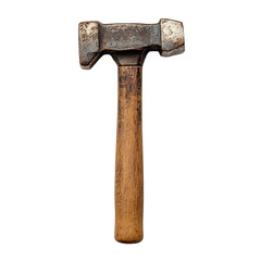 old hammer isolated on white background
