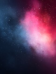 Colorful Abstract Galaxy with Glowing Stars