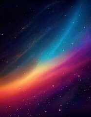 Colorful Abstract Galaxy with Glowing Stars