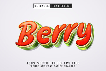 Berry 3d Text - Editable Text Effect