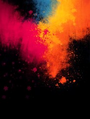 Dreamy Outer Space Landscape in Abstract Style