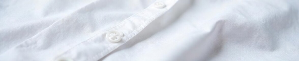 Crisp White Shirt Wrinkles Close-up Detail of Household Chore Wear, Showing Fabric Texture and Sharp Crease Lines.  Perfect for Homemaking, Domesticity, and Tired-But-Accomplished Concepts.