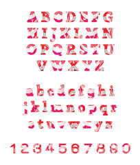 Artistic Alphabet with Numbers