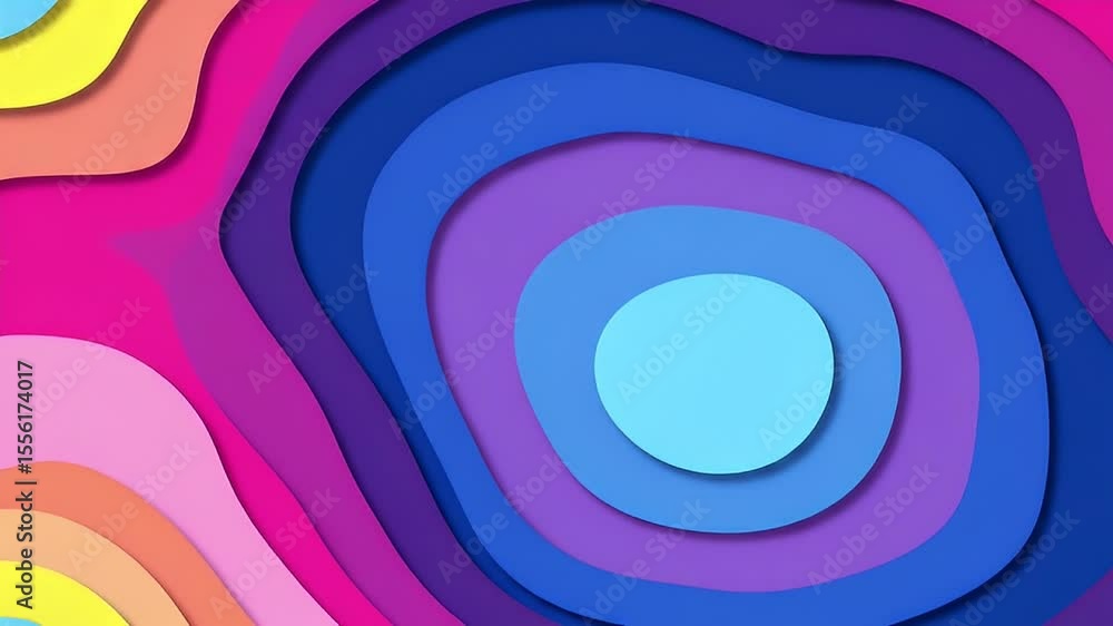 Aufkleber abstract colorful layered background with gradient color shades and geometric shapes