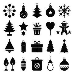 A Collection of christmas icons set