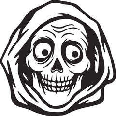 vector illustration of a skull