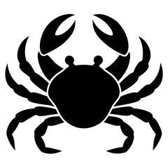 red crab on white background