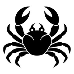 crab on white background